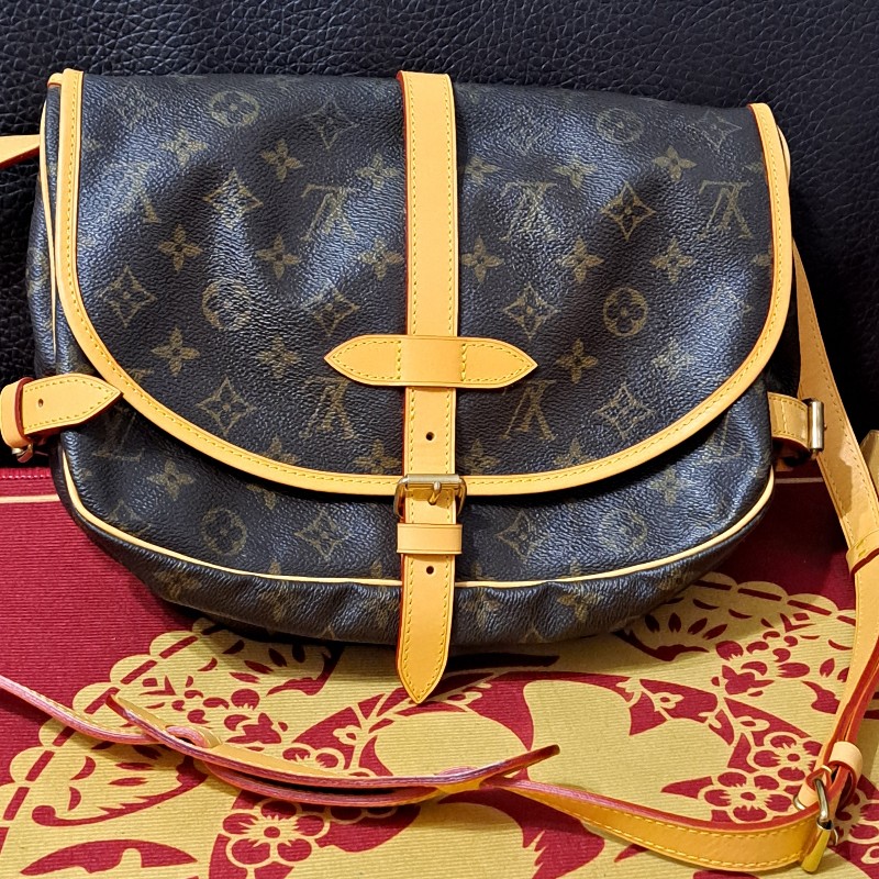 日本換新牛皮/LV双子星包+肩背,側背,斜挎包/有中,大2款-2