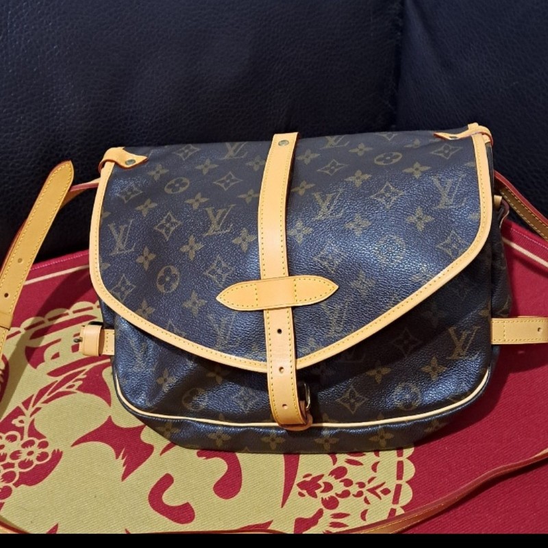 日本換新牛皮/LV双子星包+肩背,側背,斜挎包/有中,大2款-9