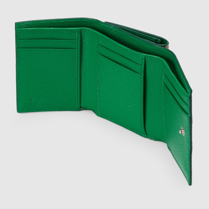 Bi Colour Card Case With Gg Detail Bi Colour Card Case With Gg Detail