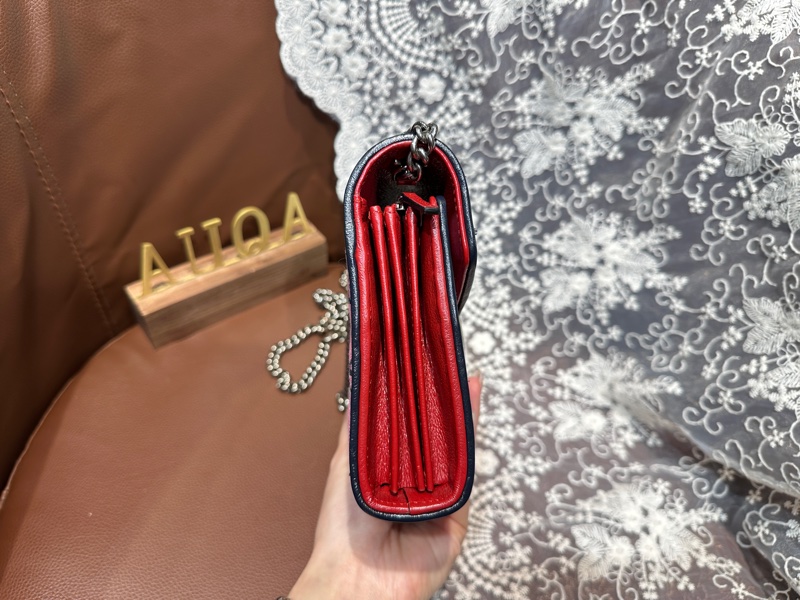 Gucci GG Marmont Multi Colour Chain Crossbody Bag老花拼色布面鏈條包 woc-2