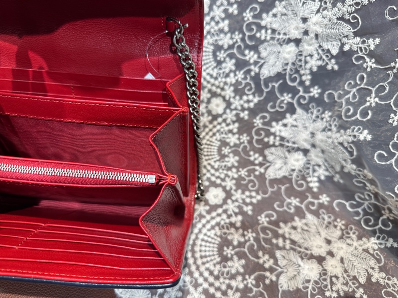Gucci GG Marmont Multi Colour Chain Crossbody Bag老花拼色布面鏈條包 woc-6