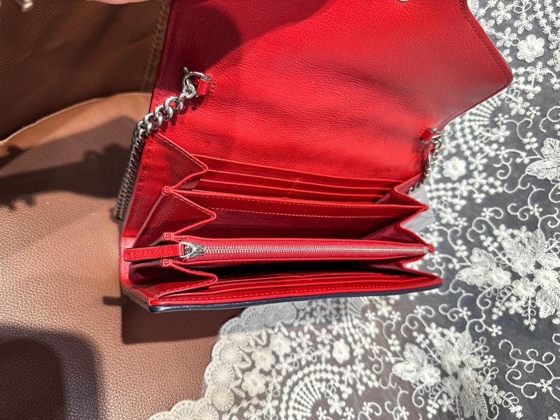 Gucci GG Marmont Multi Colour Chain Crossbody Bag老花拼色布面鏈條包 woc-11