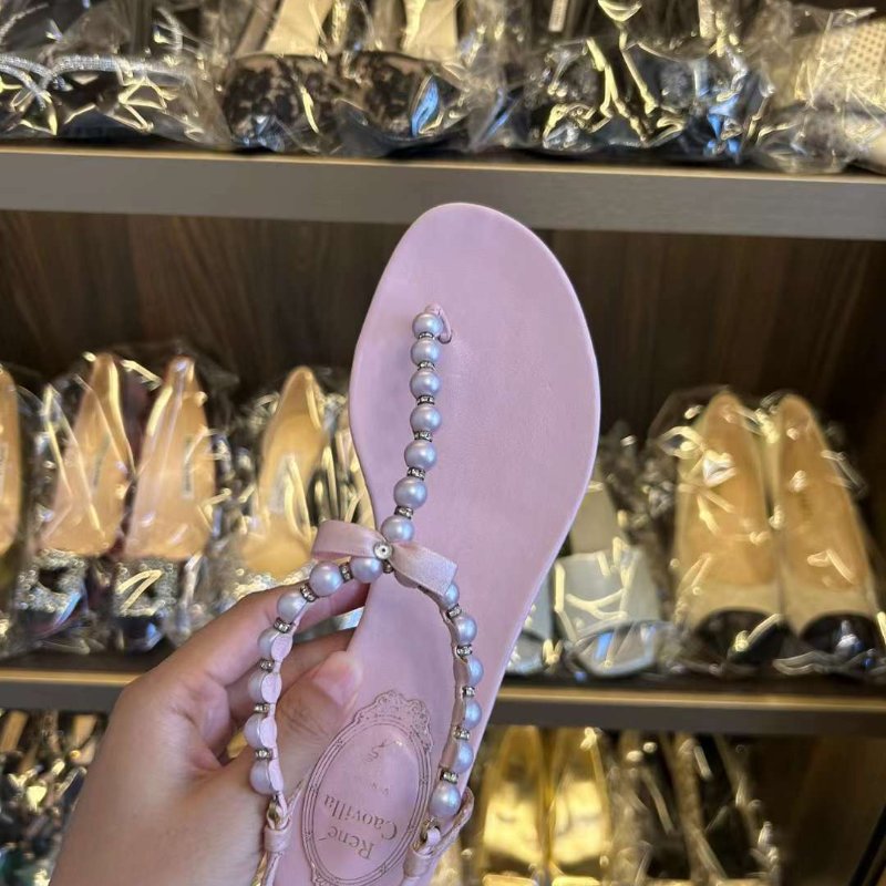 Rc珍珠涼鞋 尺寸37碼 沒穿幾次 金屬有點氧化整體不明顯-0