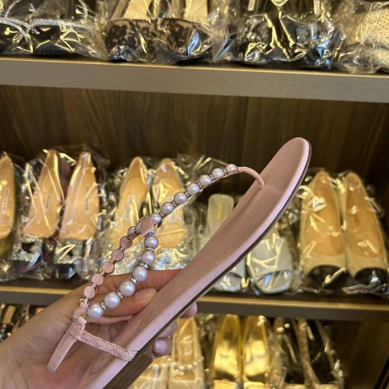 Rc珍珠涼鞋 尺寸37碼 沒穿幾次 金屬有點氧化整體不明顯-4