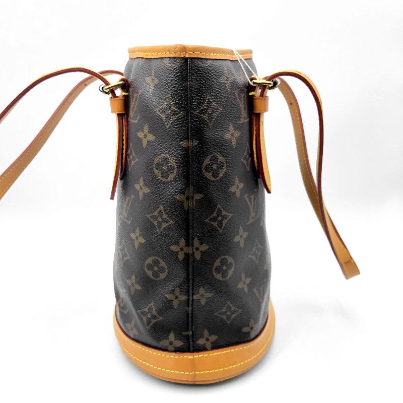 LOUIS VUITTON Bucket PM 經典老花水桶包，LV，肩背包，手提包，單肩包，二手真品，正品，現貨-2