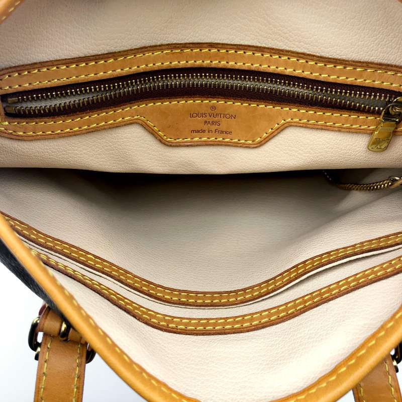 LOUIS VUITTON Bucket PM 經典老花水桶包，LV，肩背包，手提包，單肩包，二手真品，正品，現貨-12