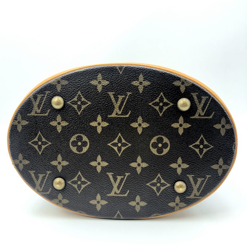 LOUIS VUITTON Bucket PM 經典老花水桶包，LV，肩背包，手提包，單肩包，二手真品，正品，現貨-16