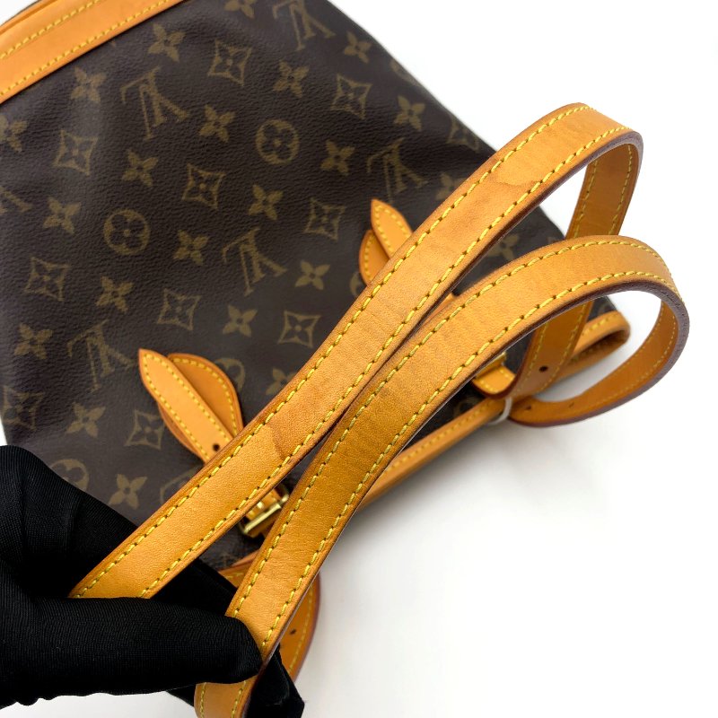LOUIS VUITTON Bucket PM 經典老花水桶包，LV，肩背包，手提包，單肩包，二手真品，正品，現貨-22