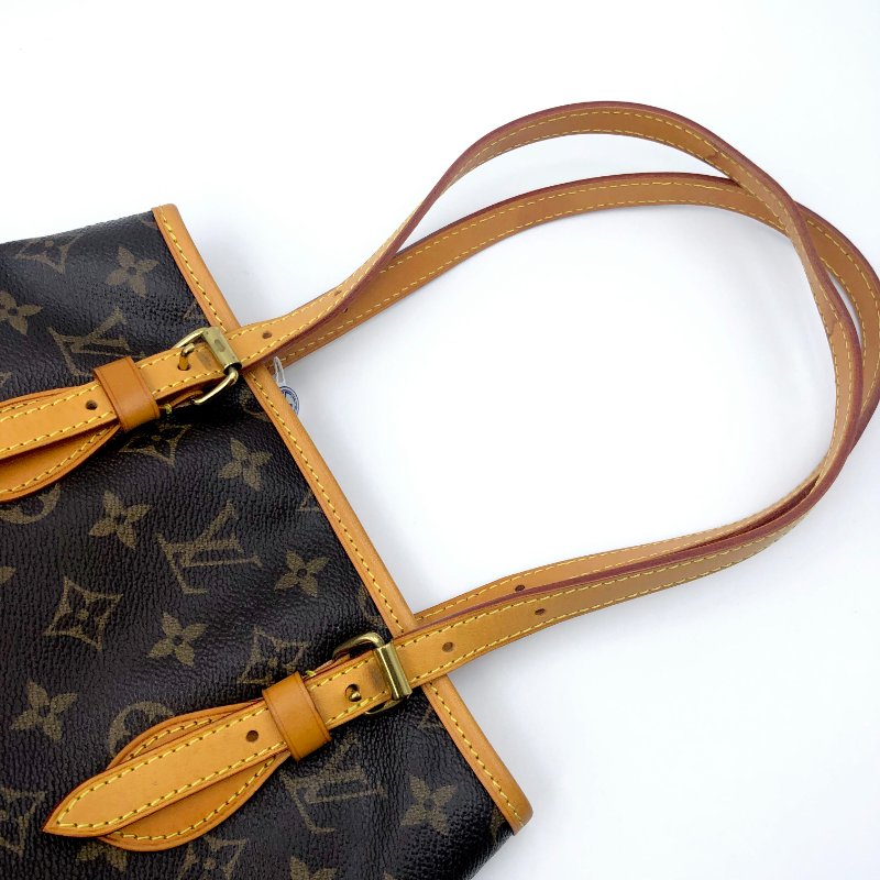 LOUIS VUITTON Bucket PM 經典老花水桶包，LV，肩背包，手提包，單肩包，二手真品，正品，現貨-23