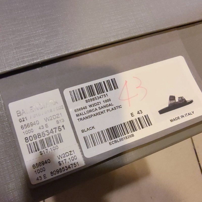 【全新】㊣✨BALENCIAGA✨**尺寸:43**(附盒/防塵袋)巴黎世家 果凍 勃肯 拖鞋/保證正品🌳二手樹屋🌳-17