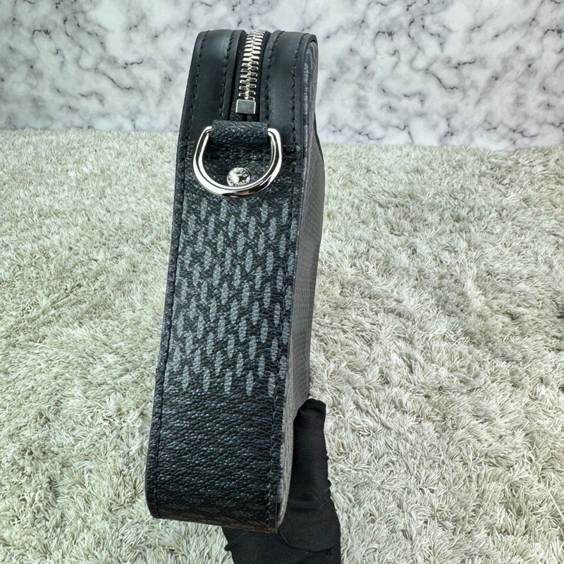 LV N50017 TRIO棋盤格LOGO Damier Graphite帆布男士三合一斜背郵差包(黑灰)  ⭕️晶片款⭕️近新閒置品⭕️-11