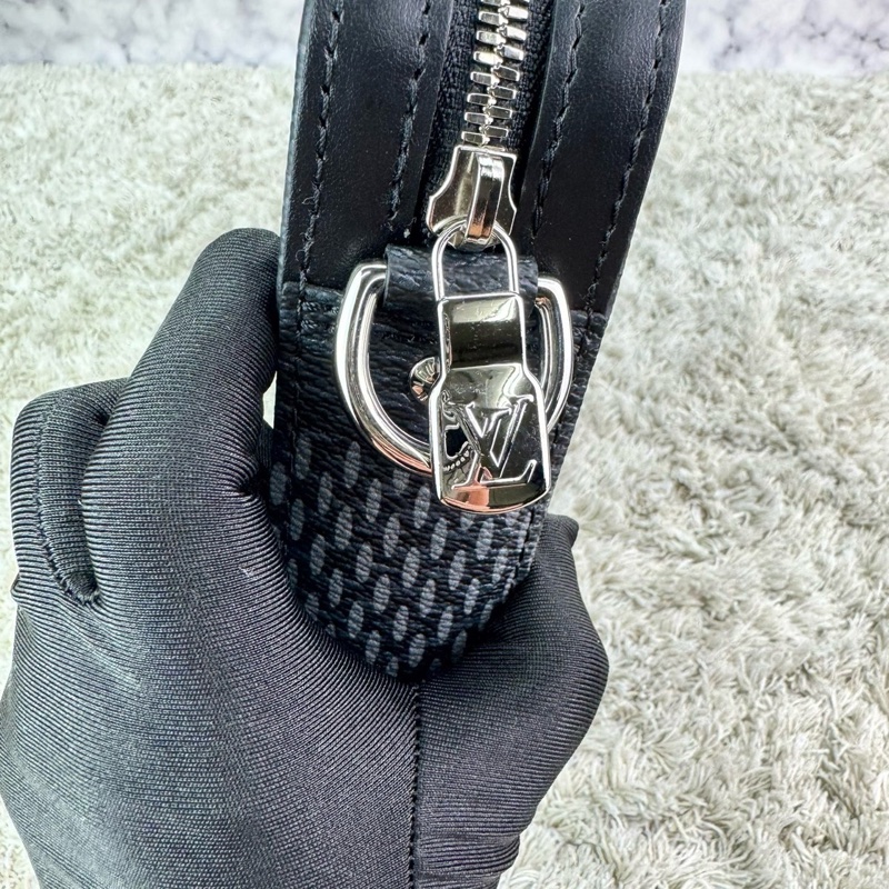 LV N50017 TRIO棋盤格LOGO Damier Graphite帆布男士三合一斜背郵差包(黑灰)  ⭕️晶片款⭕️近新閒置品⭕️-20