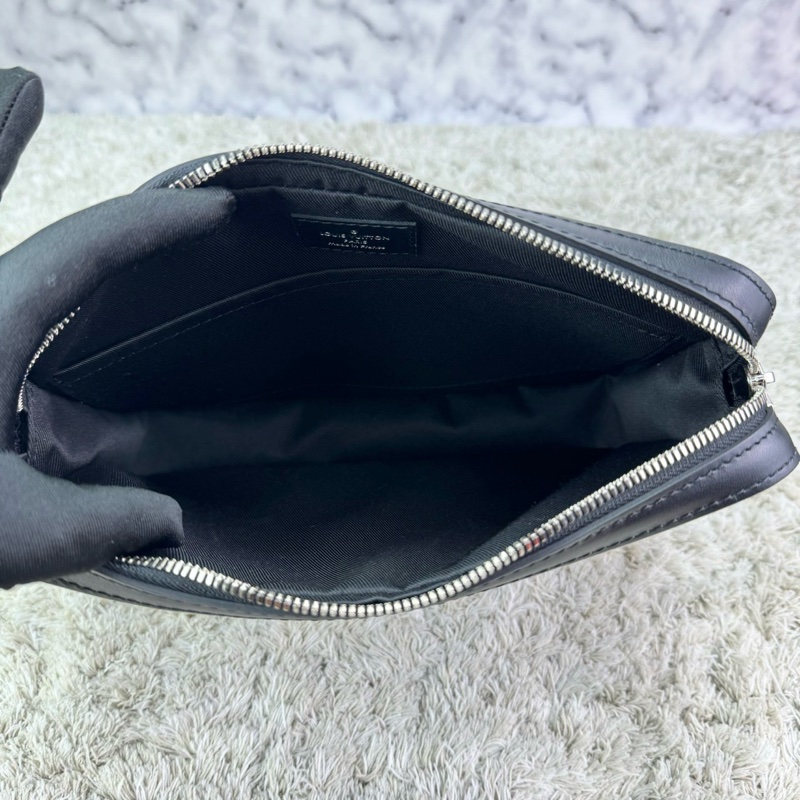 LV N50017 TRIO棋盤格LOGO Damier Graphite帆布男士三合一斜背郵差包(黑灰)  ⭕️晶片款⭕️近新閒置品⭕️-21