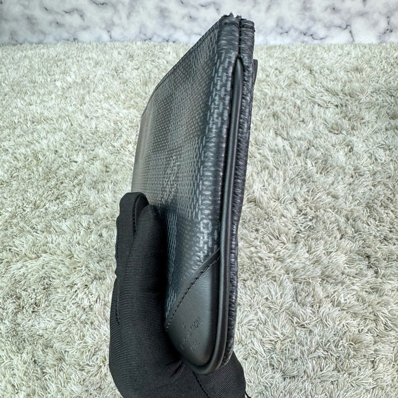 LV N50017 TRIO棋盤格LOGO Damier Graphite帆布男士三合一斜背郵差包(黑灰)  ⭕️晶片款⭕️近新閒置品⭕️-26