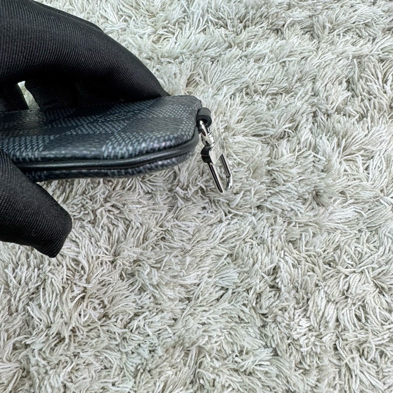 LV N50017 TRIO棋盤格LOGO Damier Graphite帆布男士三合一斜背郵差包(黑灰)  ⭕️晶片款⭕️近新閒置品⭕️-37