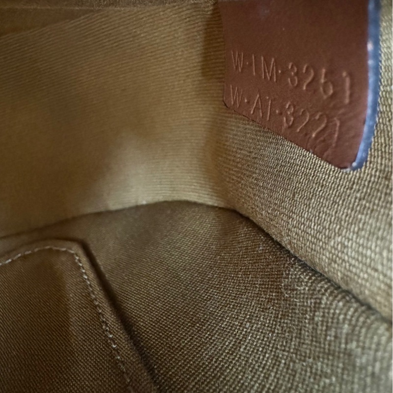 Celine Ava 復古老花腋下包 月亮包 白色-9