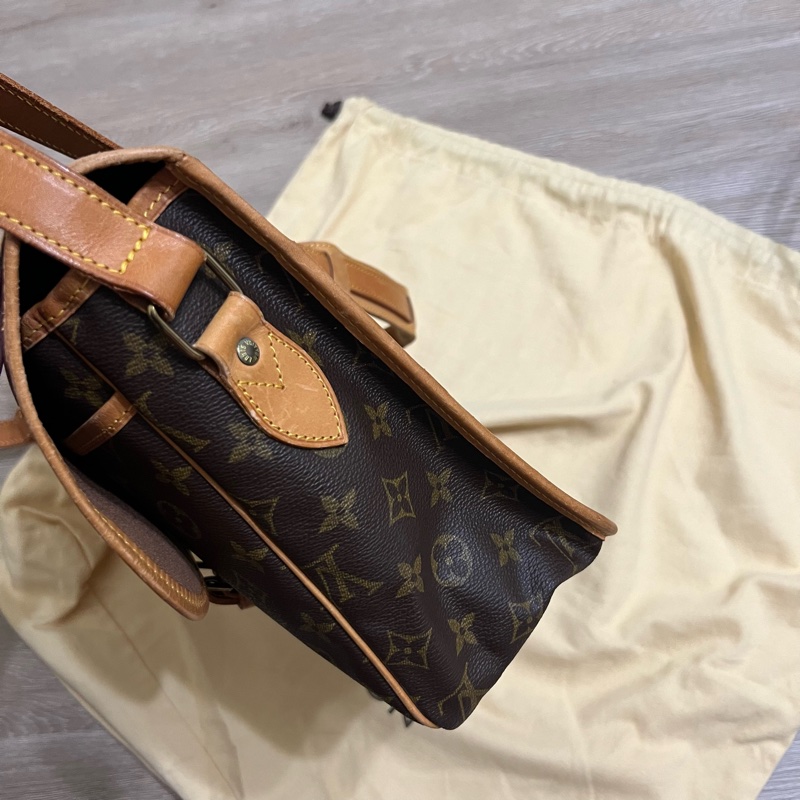 瑞奇二手精品 louis Vuitton monogram 老花 劍橋包 側背包 郵差包 美品-4