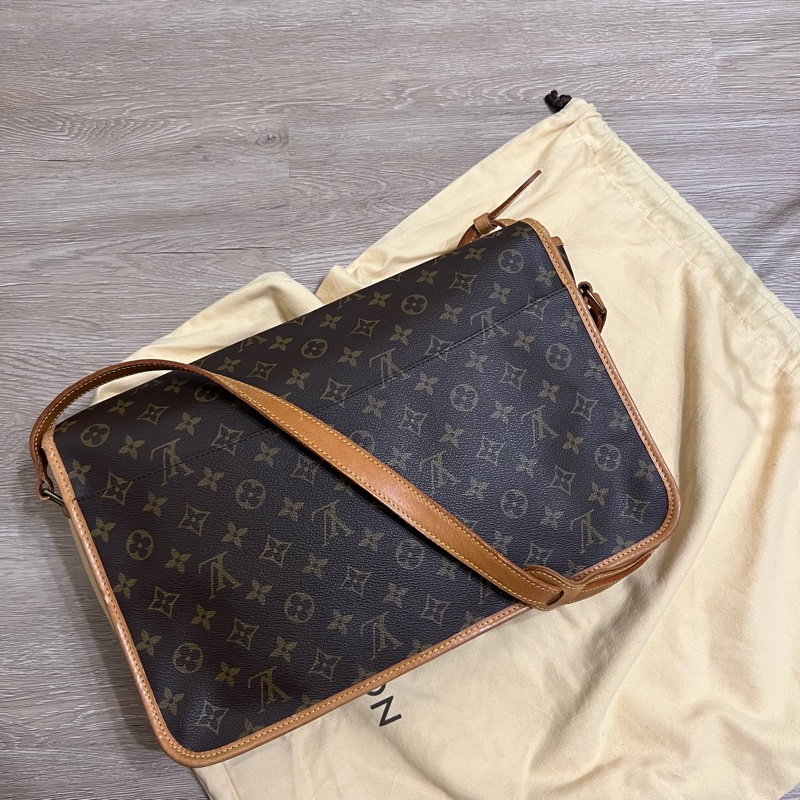 瑞奇二手精品 louis Vuitton monogram 老花 劍橋包 側背包 郵差包 美品-6