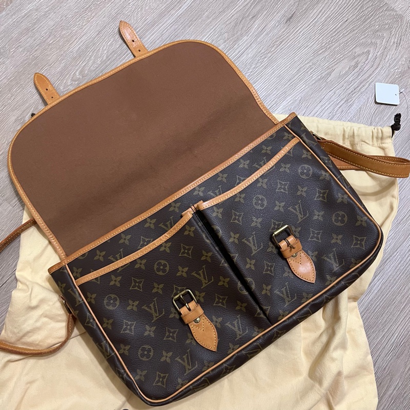 瑞奇二手精品 louis Vuitton monogram 老花 劍橋包 側背包 郵差包 美品-8
