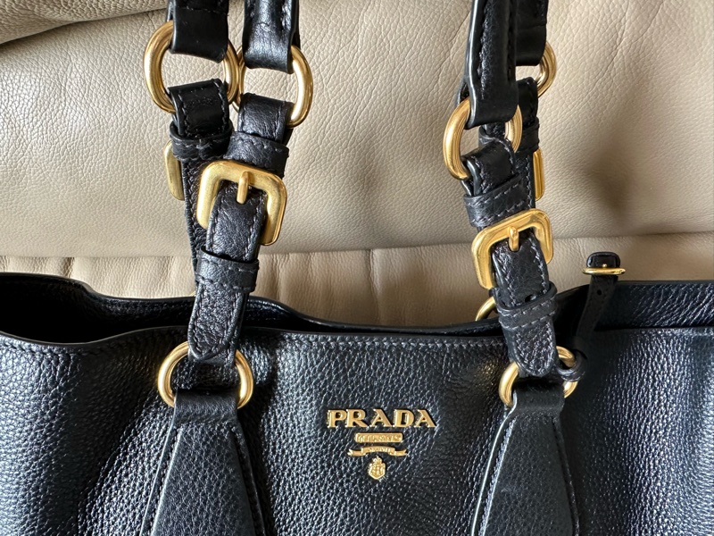 Prada復古荔枝皮Tote Bag-7