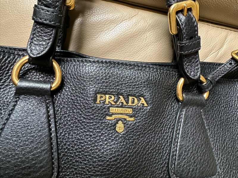 Prada復古荔枝皮Tote Bag-8