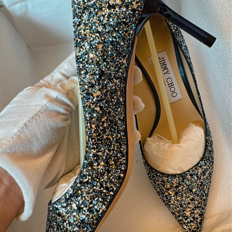 JIMMY CHOO 閃片高跟鞋 年會晚宴最佳搭配-2