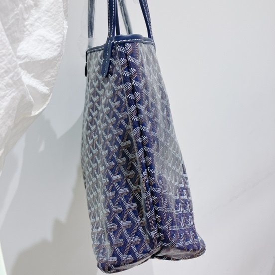 GOYARD 戈雅小號經典購物包包SAC SAINT LOUIS TOTE NAVY PM-3