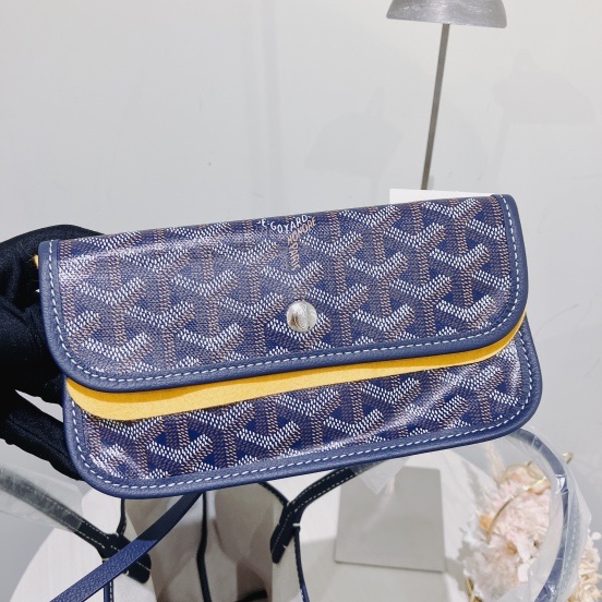 GOYARD 戈雅小號經典購物包包SAC SAINT LOUIS TOTE NAVY PM-4