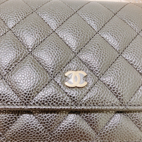 CHANEL 香奈兒經典長銀包連鏈帶包包CLASSIC FLAP CAVI…