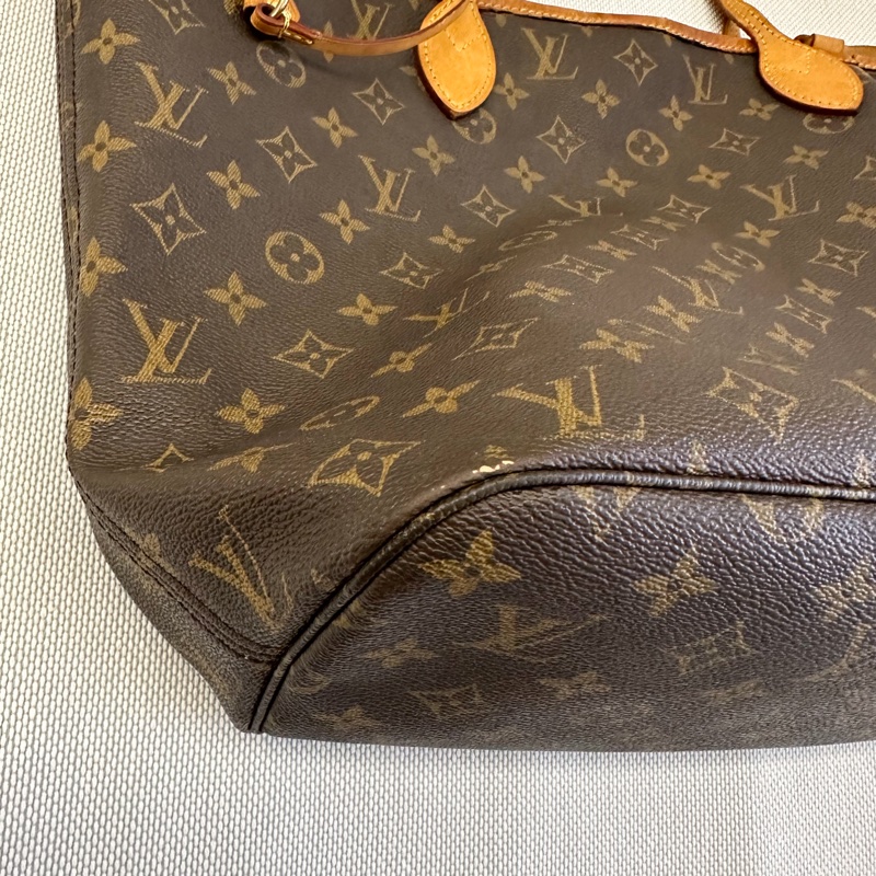 LV Neverfull LOGO Monogram花紋 帆布手提包 肩背包 中號-19
