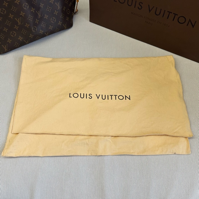 LV Neverfull LOGO Monogram花紋 帆布手提包 肩背包 中號-21