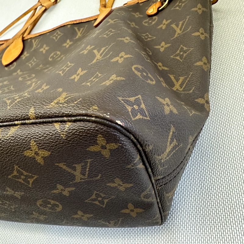 LV Neverfull LOGO Monogram花紋 帆布手提包 肩背包 中號-24