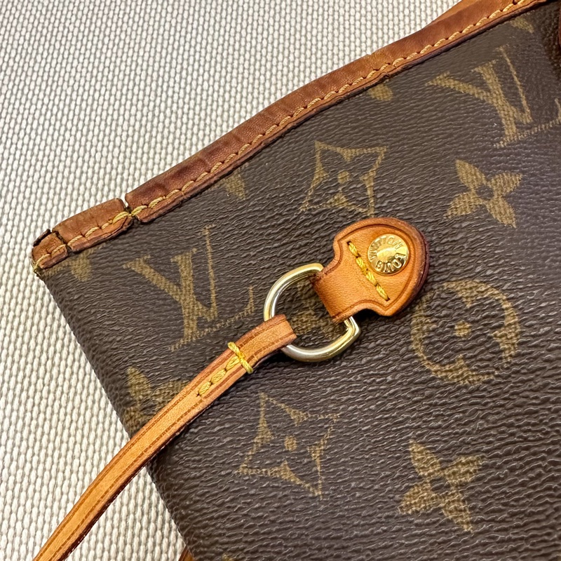 LV Neverfull LOGO Monogram花紋 帆布手提包 肩背包 中號-26