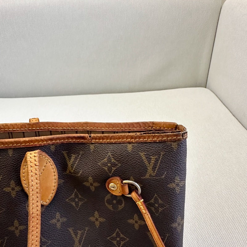 LV Neverfull LOGO Monogram花紋 帆布手提包 肩背包 中號-27