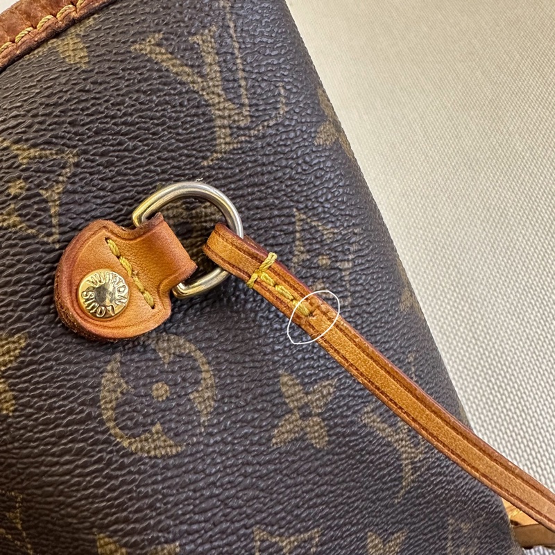 LV Neverfull LOGO Monogram花紋 帆布手提包 肩背包 中號-37