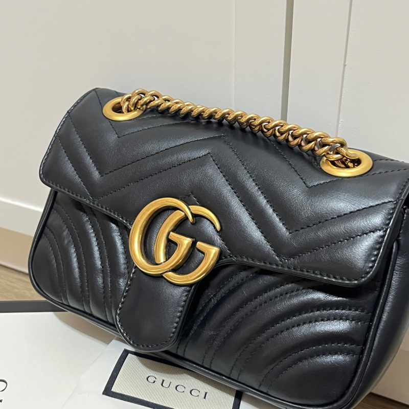 Gucci/GG MARMONT絎縫迷你袋-9