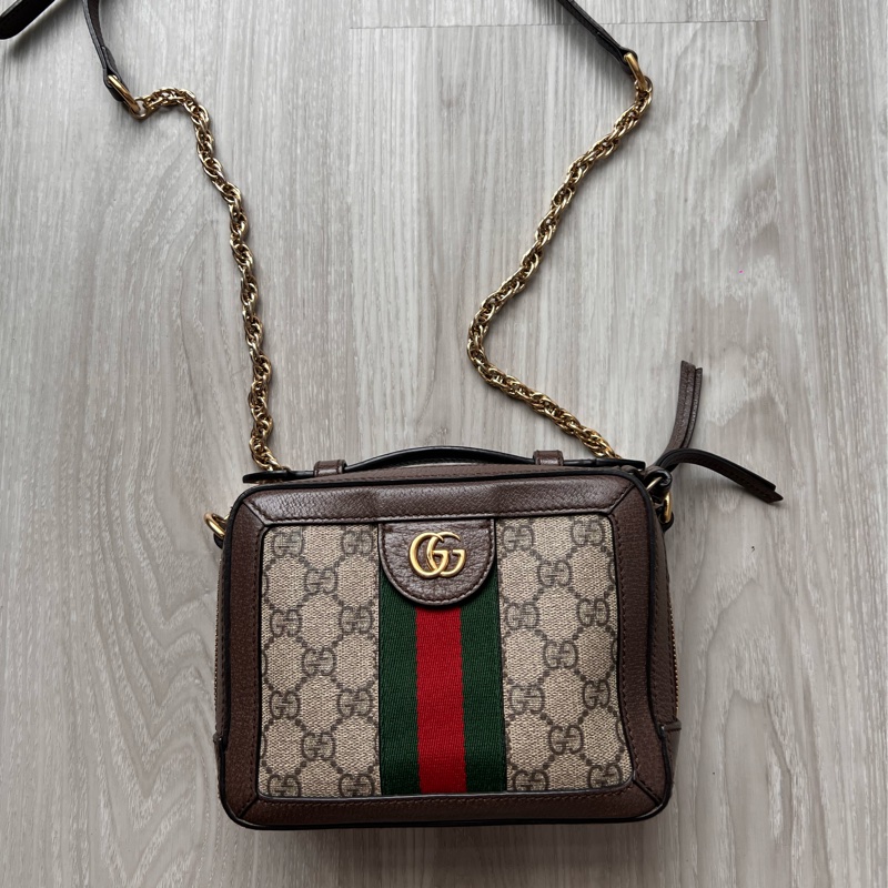 🤎GUCCI GUCCI Ophidia 牛皮飾邊老花帆布相機包(拼接綠紅織帶) 箱包 買材質:牛皮/帆布/織帶/飾面金屬 買65500 現在應該漲到七萬多了 割愛39800 正常使用 超時髦又好用 包體尺寸:約長19.5 寬7.5cm/14.5cm #手機長夾都可入 超好用🤎🤎 背帶長度:垂直於58cm(長度可微調)-4