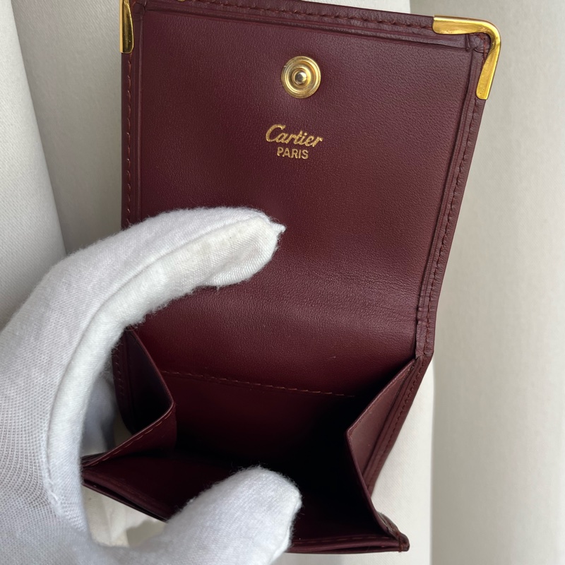 （新品閒置品）Cartier 卡地亞 經典款 零錢包 零錢袋 短夾 附原廠盒裝-7