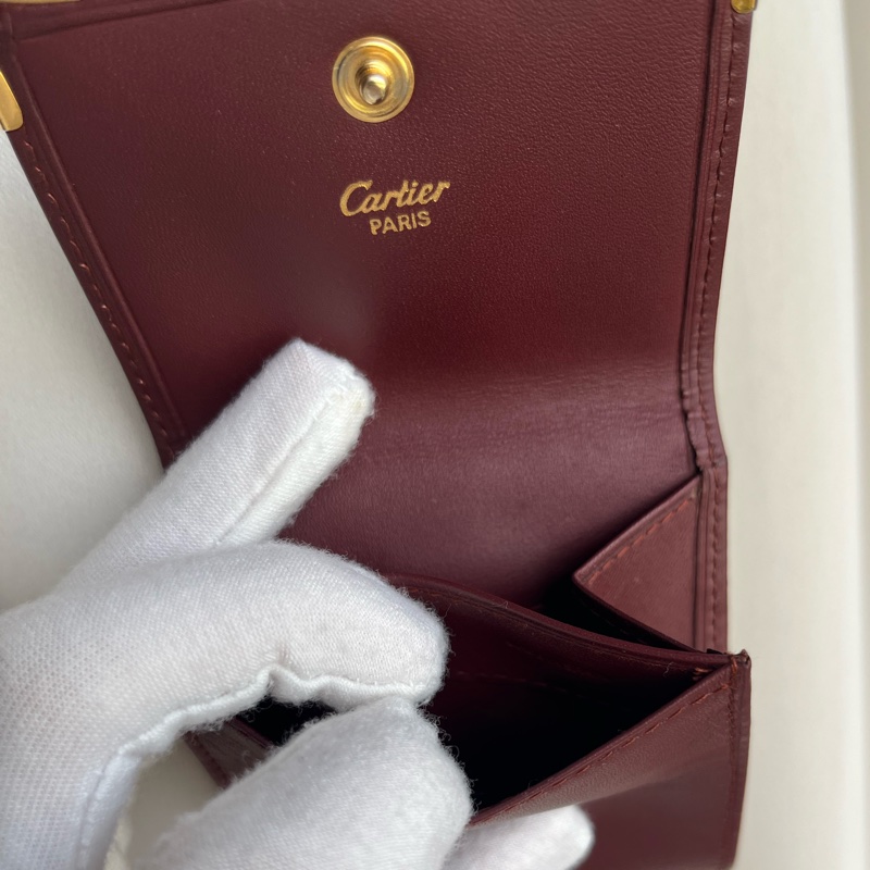 （新品閒置品）Cartier 卡地亞 經典款 零錢包 零錢袋 短夾 附原廠盒裝-8