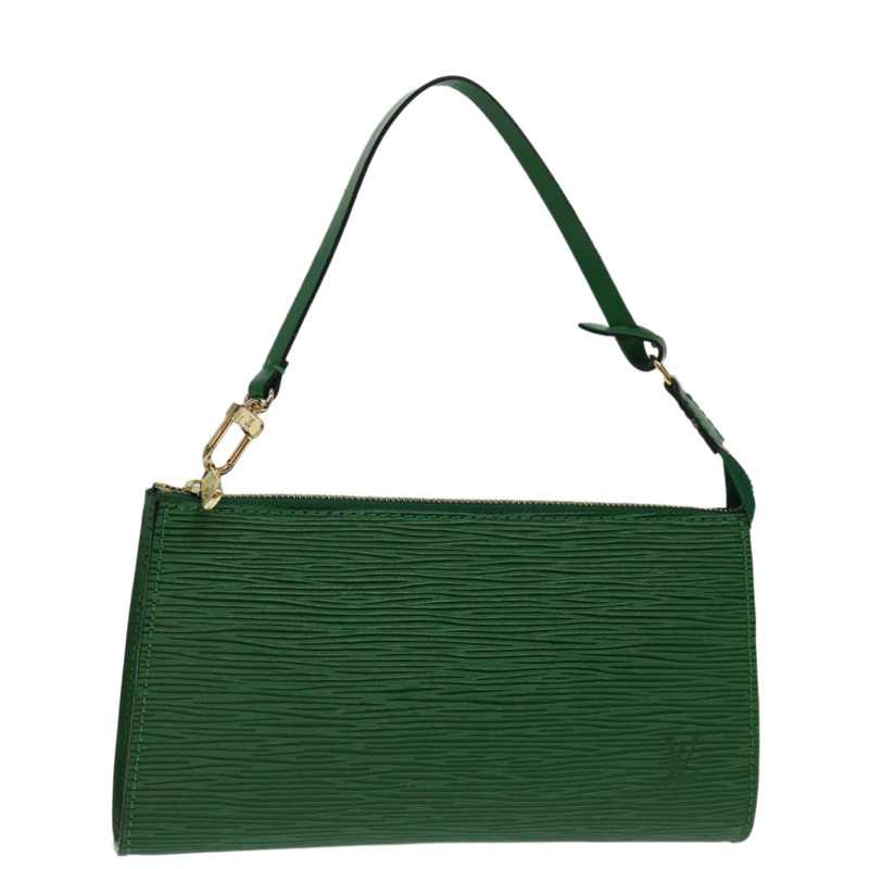 【日本直送】路易威登 Epi Pochette 配件袋綠色 M52984 LV 正品 69826-0