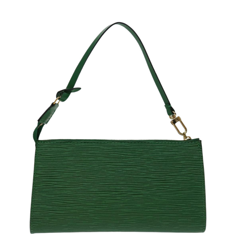 【日本直送】路易威登 Epi Pochette 配件袋綠色 M52984 LV 正品 69826-1