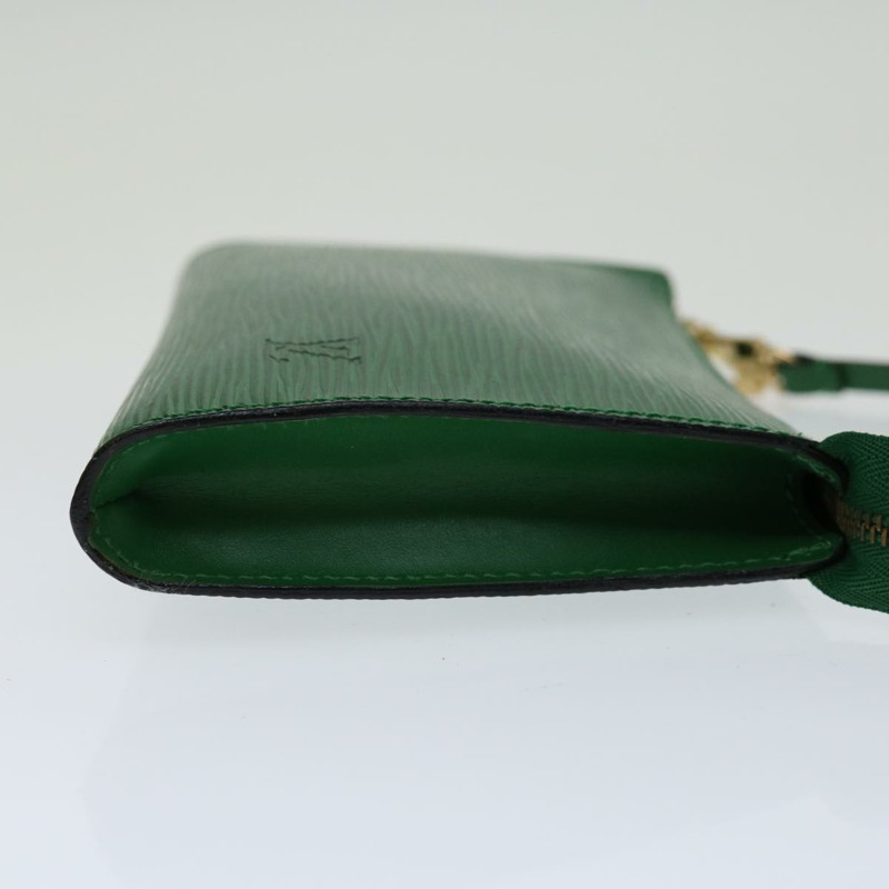 【日本直送】路易威登 Epi Pochette 配件袋綠色 M52984 LV 正品 69826-3