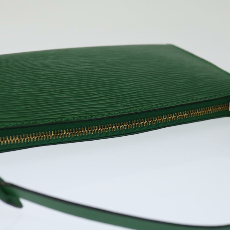 【日本直送】路易威登 Epi Pochette 配件袋綠色 M52984 LV 正品 69826-5