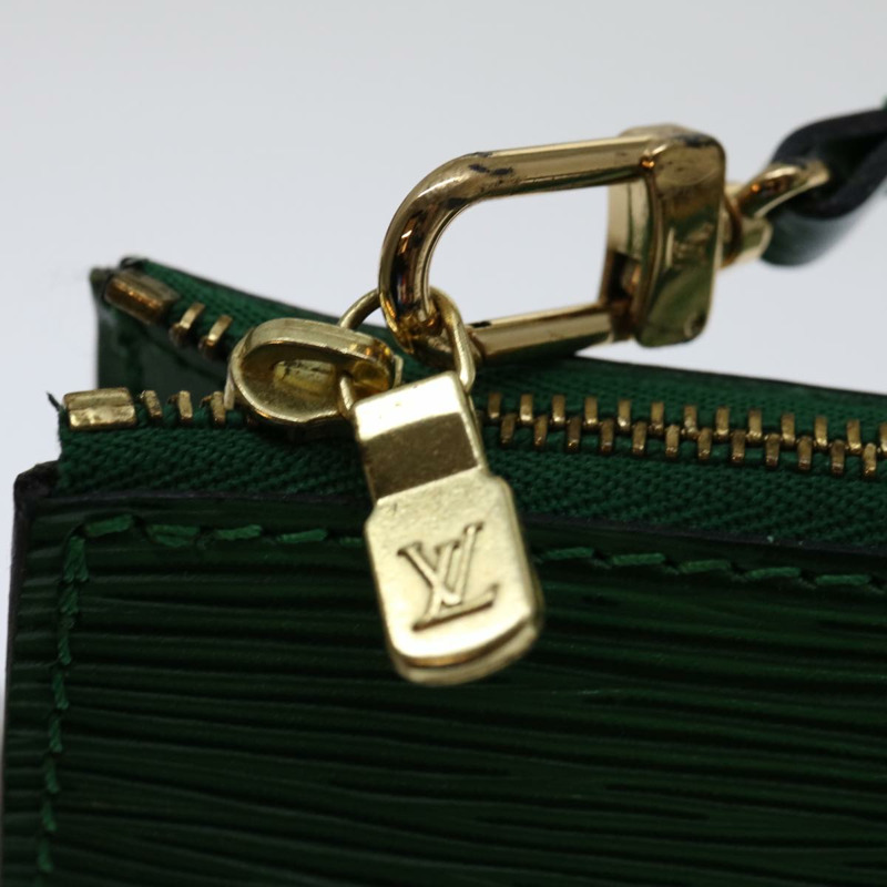 【日本直送】路易威登 Epi Pochette 配件袋綠色 M52984 LV 正品 69826-9