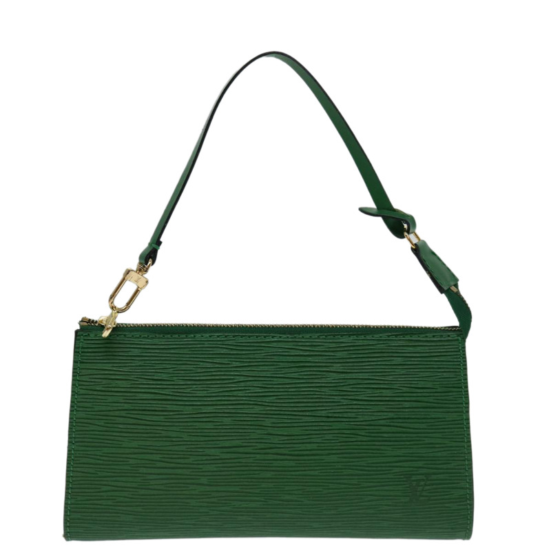 【日本直送】路易威登 Epi Pochette 配件袋綠色 M52984 LV 正品 69826-12