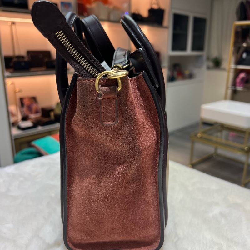 Celine 拼色 笑臉包-2