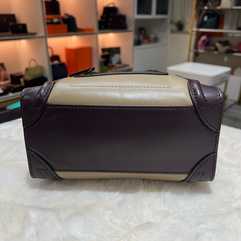 Celine 拼色 笑臉包-3