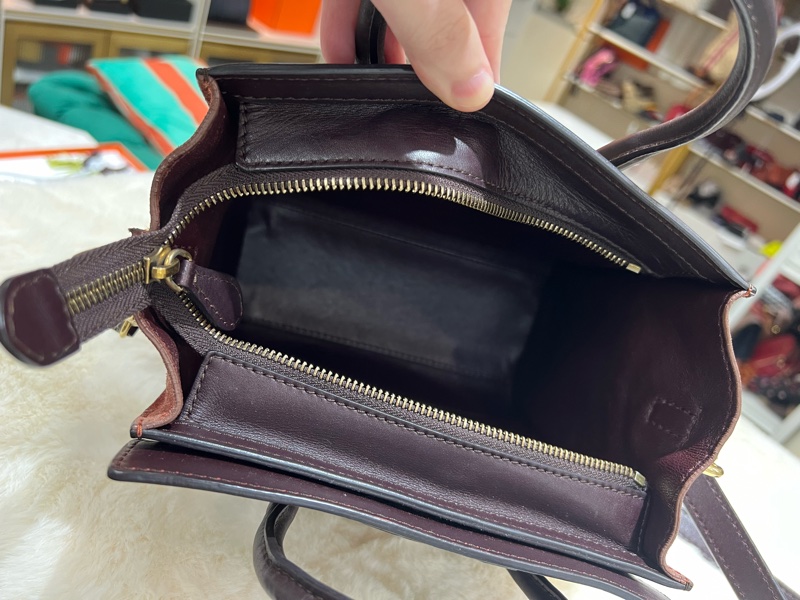 Celine 拼色 笑臉包-8