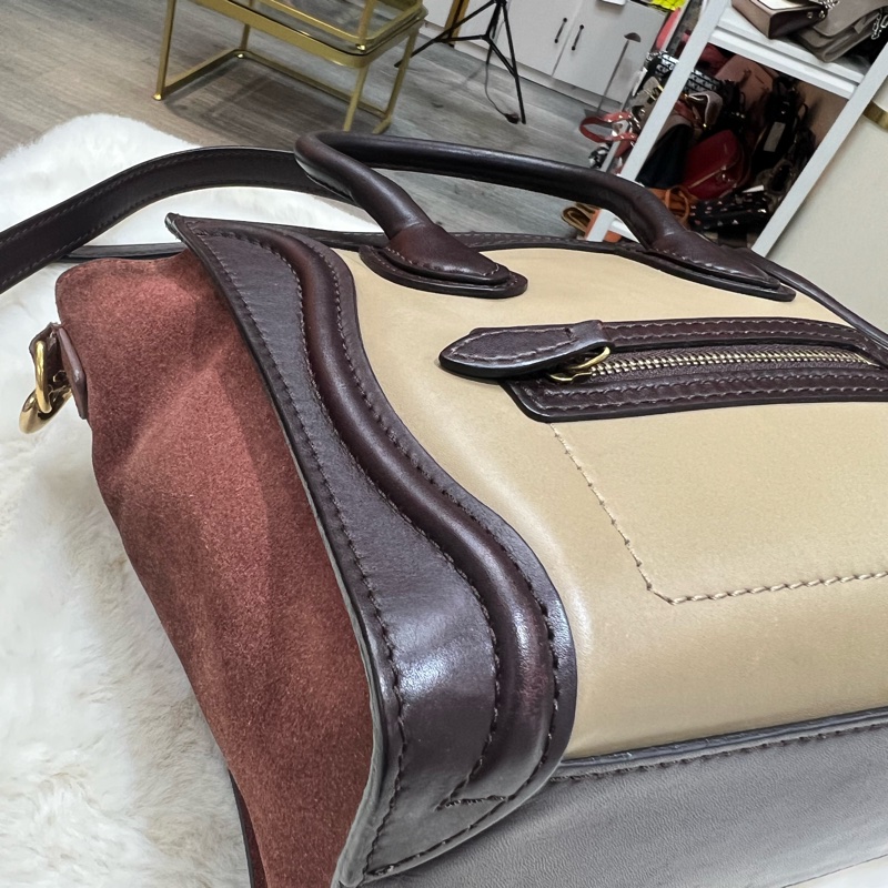 Celine 拼色 笑臉包-13