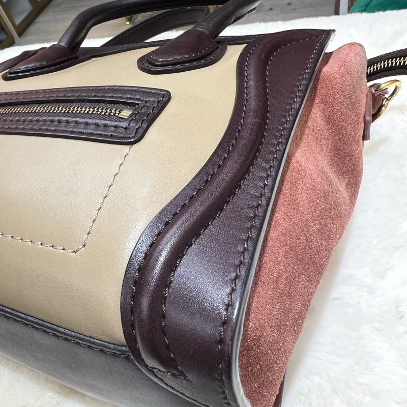 Celine 拼色 笑臉包-14